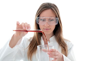 Image showing Chemist with test tube