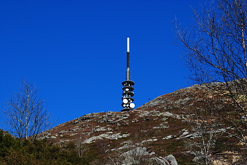 Image showing Tower at ulriken in Bergen