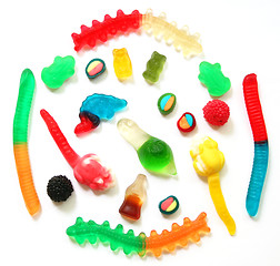 Image showing Colorful different Jelly Candy 