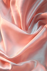 Image showing Smooth elegant pink silk background