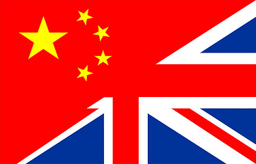 Image showing uk china flag