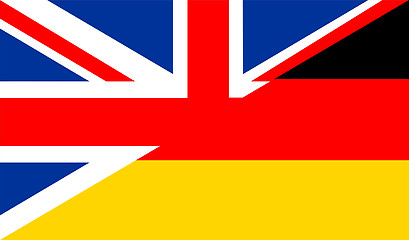 Image showing uk germany flag