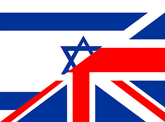 Image showing uk israel flag