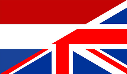 Image showing uk netherlands flag