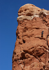 Image showing Rapelling