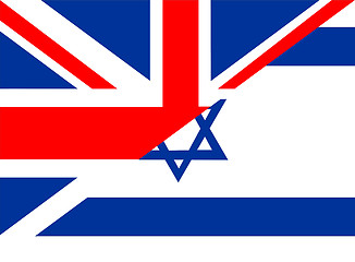 Image showing uk israel flag