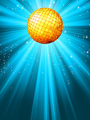 Image showing Sparkling blue disco ball. EPS 8