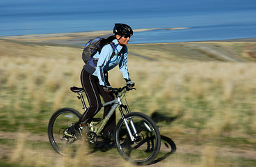 Image showing Biking