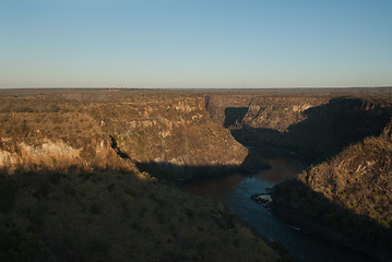 Image showing Zambezi river gorge