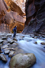 Image showing Canyoneering