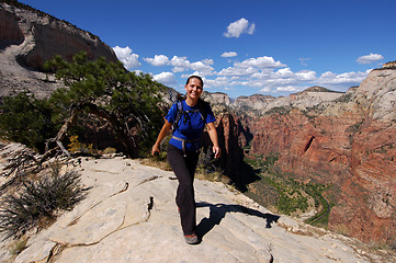 Image showing Hiking