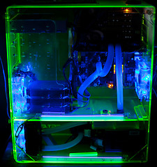 Image showing Transparent computer