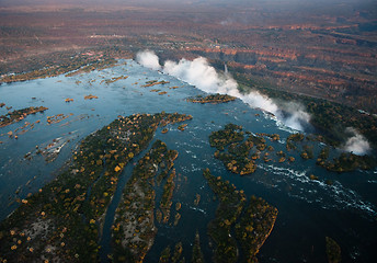 Image showing Victoria Falls from the Air