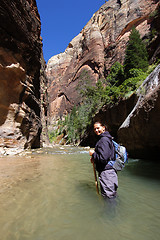 Image showing Canyoneering