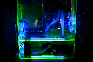 Image showing Transparent computer