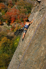 Image showing Rock climber