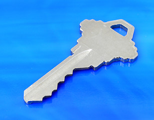 Image showing Key on Blue