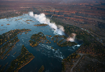 Image showing Victoria Falls from the Air