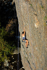 Image showing Rock climbing