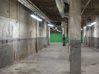 Image showing Empty old warehouse