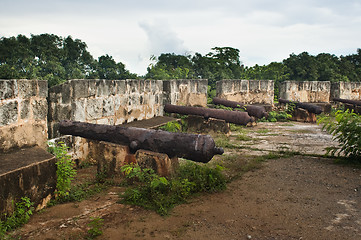 Image showing Fortaleza Ozama cannons