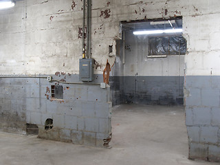 Image showing Empty old warehouse