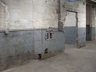 Image showing Empty old warehouse