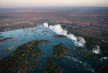 Image showing Victoria Falls from the Air