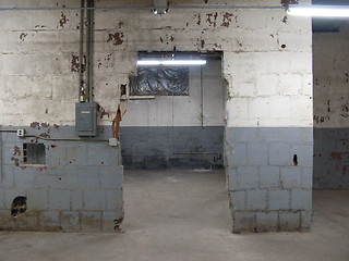 Image showing Empty old warehouse