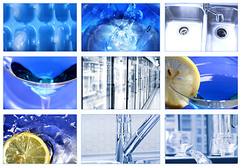 Image showing collage water theme