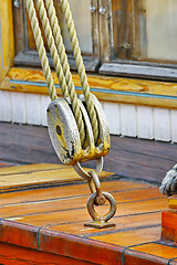 Image showing Ship rigging
