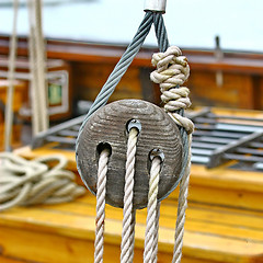 Image showing Ship rigging