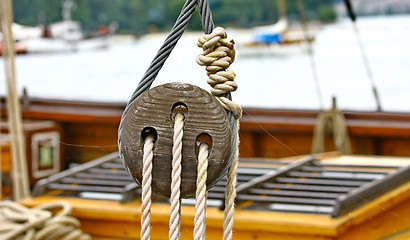 Image showing Ship rigging