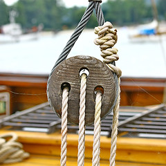 Image showing Ship rigging