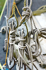 Image showing Ship rigging