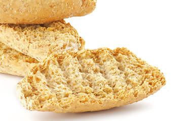 Image showing Whole grain biscuits close up