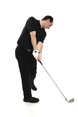 Image showing man playing golf