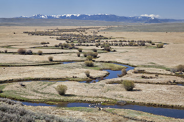 Image showing river meanders in North Park, Colorado