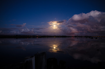 Image showing Moon rising