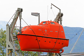 Image showing Emergency escape boat