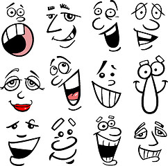 Image showing Cartoon emotions illustration