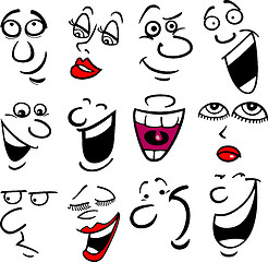 Image showing Cartoon emotions illustration