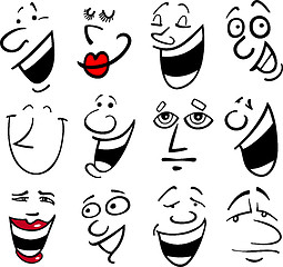 Image showing Cartoon emotions illustration