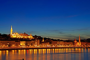 Image showing budapest fischerbastei nacht