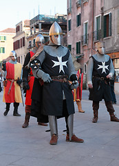 Image showing Medieval army