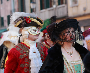 Image showing Disguised Mature Venetian woman