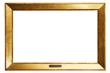 Image showing Simple Golden Frame w/ Path