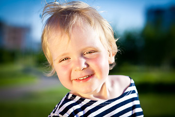 Image showing Happy child smiles