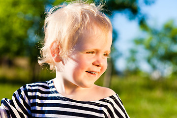 Image showing Happy child smiles