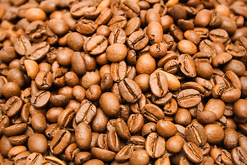 Image showing Textures – Coffee Beans (Close Front View)